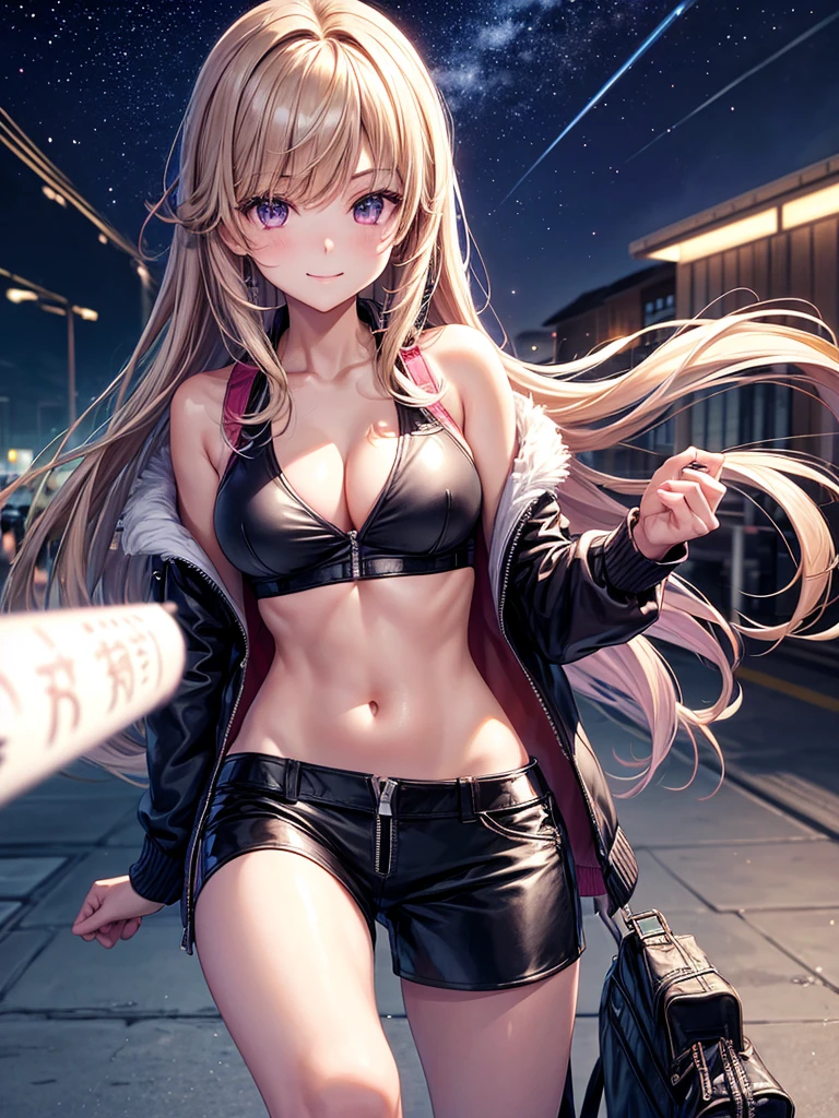 best quality,,smile,blazer,swimsuit,School,group of,Track jacket,Physical education class,JK,Sexy and cute,future,Wearing a fastener bra,Holding an assault rifle,zipper bra,Long Hair,She has her bangs down,Purple Eyes,evolution系ファッション,Cuteness at its finest,Sparkling,Leather shorts,beautiful,middle School girlultiple girls are depicted,harem,idol group,infinite possibilities,leather jacket,fur jacket,Hair tucked behind ear,futureの服装,evolution,starry sky background,photo shoot,long hair,wearing a cardigan,beautiful girlの国,girl's paradise,highest quality,big breasts,leather jacket,happy girl,horny girl,Blue eyes,perfect face,standing position,She has her bangs down,fur jacket,Beautiful eyes,smooth hair,perfect eyes,beautiful girl,Angel Girl,multicolored hair colors,naughty girl,beautiful,High-dimensional beautiful girl,Multidimensional beautiful girl,gathering,Group、,