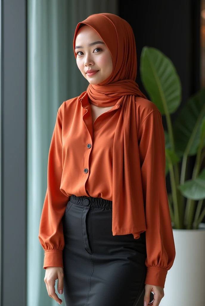Office woman,Malaysian Muslim women,scarf,Looming,miniskirt,photograph,reality,beauty,Looking at the camera,front,Sexy,Cleavage,whole body,See the legs,HD pictures,Positive sister,Unbutton,Bigger breasts,Small leak,Cute face,nice,want to,See the chest,Good shape,S stature