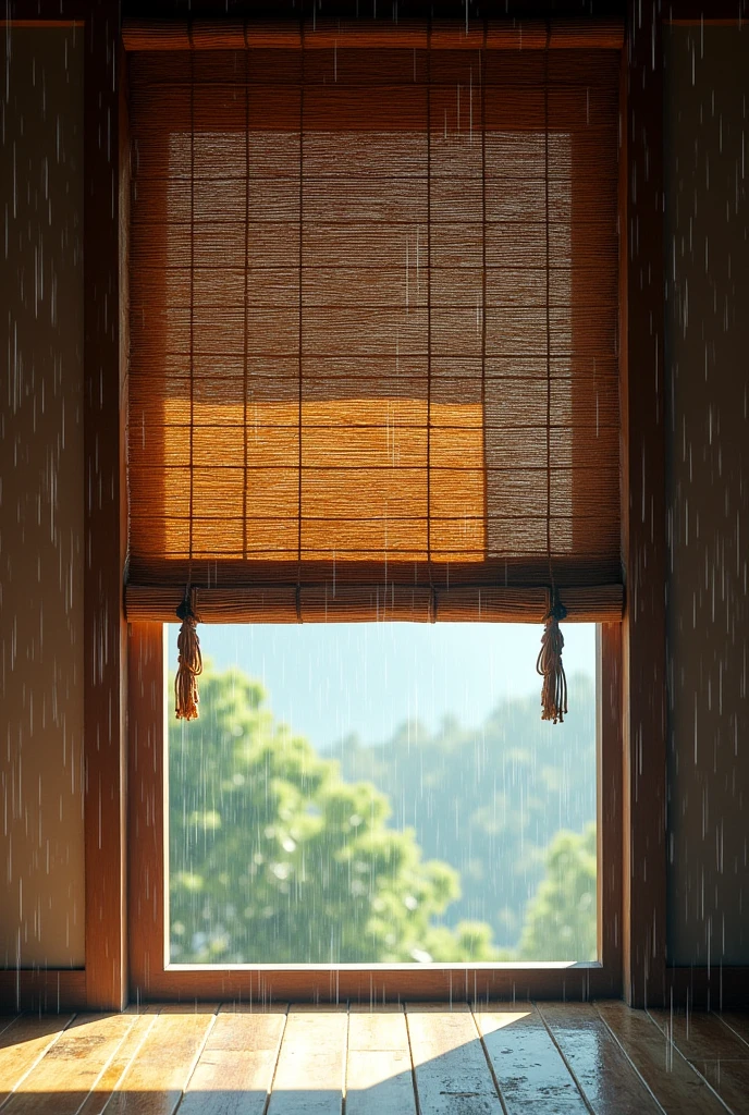 Monsoon blinds image which is used for window which is also called as monsoon blind