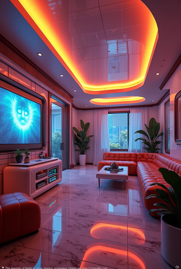 House inside very luxurious inside with all the technology of the 80s in every detail