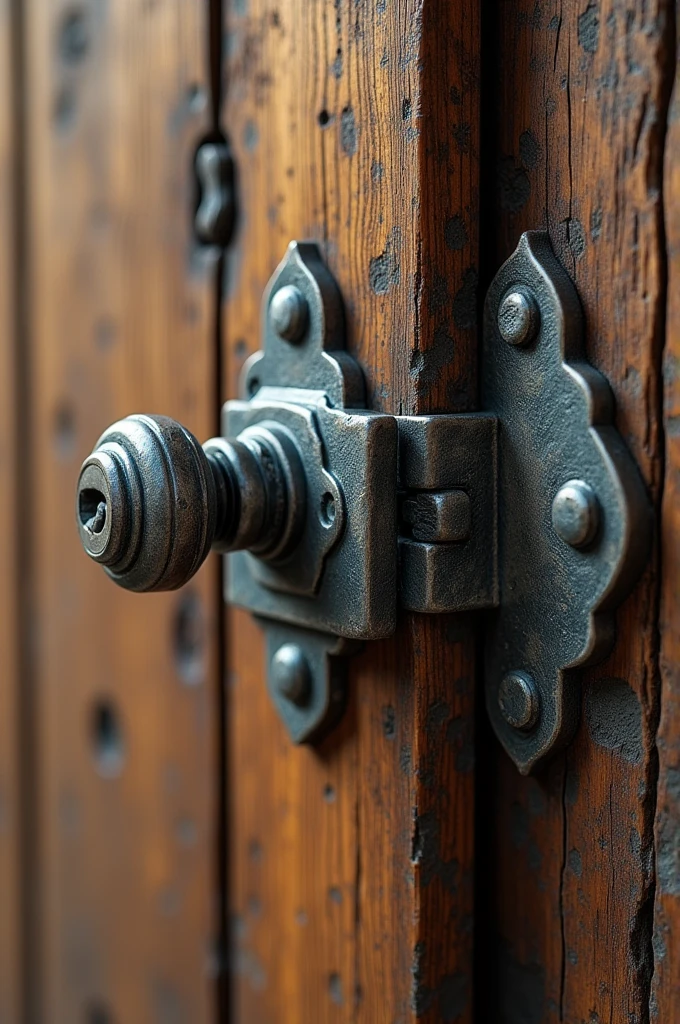 Wooden door lock
