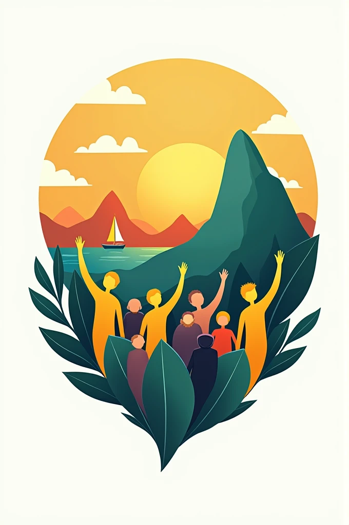 Design me another logo about diversity, education and origin: the brazilian people 