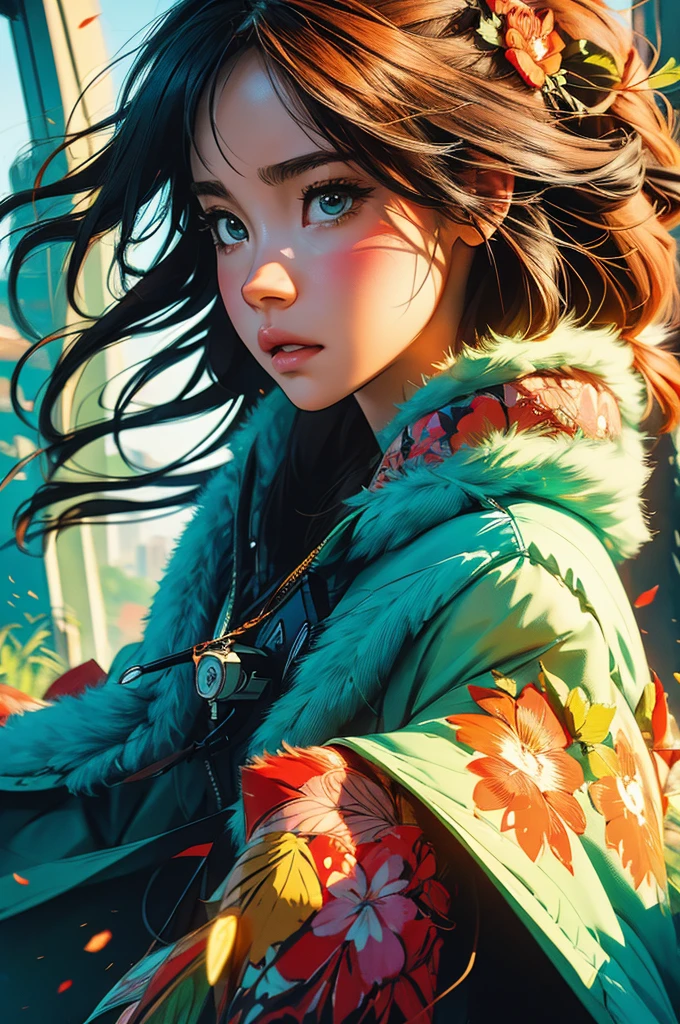 pace girl| standing alone on hill| centered| detailed gorgeous face| anime style| key visual| intricate detail| highly detailed| breathtaking| vibrant| panoramic| cinematic| Carne Griffiths| Conrad Roset| ghibli
