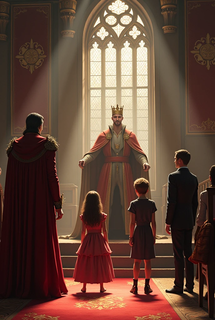 







[Scene: King Harry's castle, Claire(teen) and her parents meet the king]
