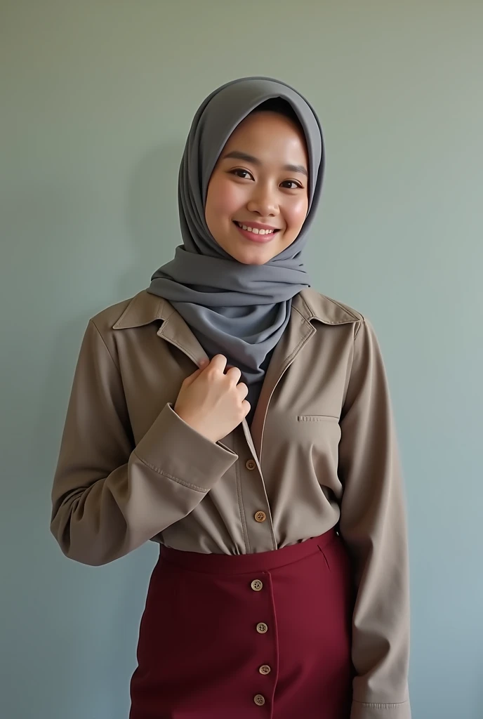 Office woman,Malay Muslim women,scarf,Looming,Short skirt,photograph,reality,beauty,Looking at the camera,front,Sexy,Cleavage,whole body,See the legs,HD pictures,Positive sister,Unbutton,Bigger breasts,Small leak,Cute face,nice,See the chest,Good shape,dew