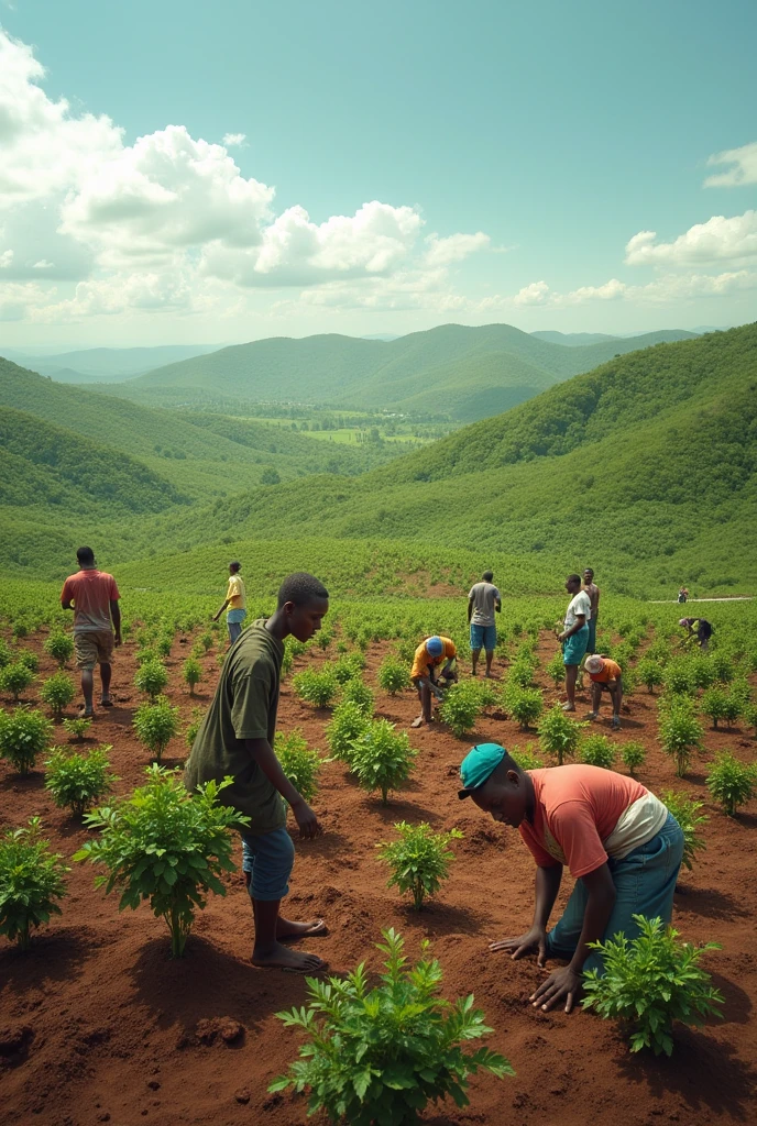 Please generate me Over 38 million trees will be planted on 20,000 hectares of land in a single day on May 17, 2016, the East Shawaa District Agriculture Office said.