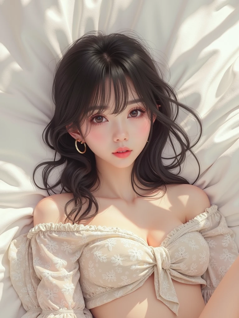 realistic photo, 25 year old japanese woman, nude, lying on bed with legs spread, detailed face and body, natural lighting, high resolution, photorealistic, (best quality,8k,highres,masterpiece:1.2),ultra-detailed,(realistic,photorealistic,photo-realistic:1.37),realistic skin texture,detailed eyes and lips,beautiful detailed face,long eyelashes,smooth skin,natural body shape