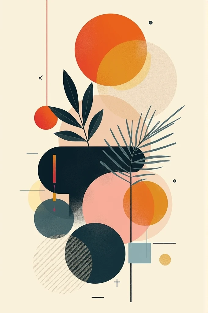 Make me An Artwork that shows the elements of Art.. Line, Shape, Color, Value, Texture, Form and space