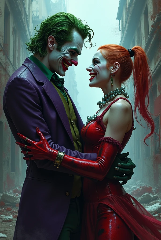 Le joker et harley quinn, diabolique