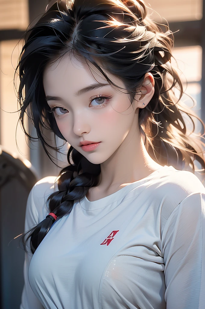 ridiculous, original photo, best quality, (masterpiece: 1.3), High-detail RAW color photos, Professional photos, Extremely detailed 8k CG wallpaper unit, foto-Realist, Realist, original photo, masterpiece, better quality, high resolution, illustration, 1 girl, 18 years, strong, ASİAN, Japanese, black hair,There are bright spots ahead, straight hair, medium-length, Random hairstyle, pernas strongs, perfect beautiful face, Kaduun lips, belos olhos Realists, pale skin, Detailed skin texture, natural big breasts, little ass. athletic body, strong. Serious. antagonism. Mixed martial arts fighter, UFC fighter. She looks fantastic. (gym uniform, detailed designs), academy.Naked trench (huge breasts:1.2),wet skin((rogue))Cool atmosphere,shiny skin,big breasts, big breasts, M cup