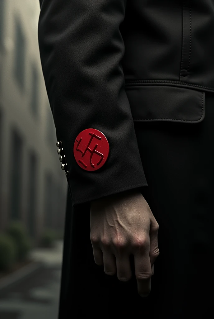 create an image about the movie Schindler's List for a movie poster, based on the red symbol of the film