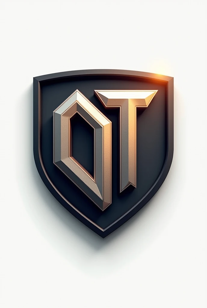 Logo with the letters OT in the shape of a shield