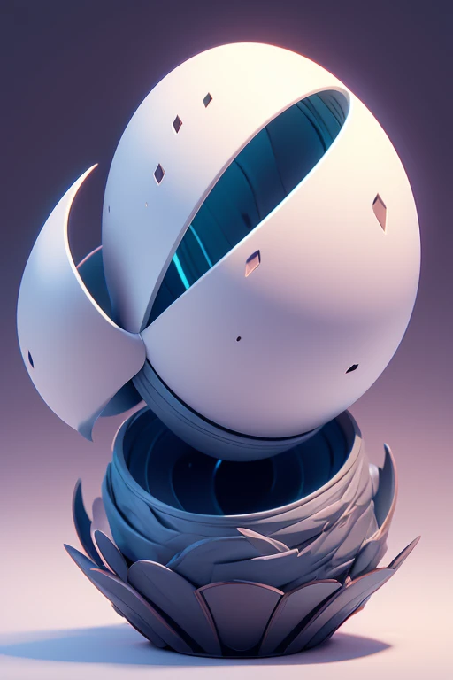 1 monster egg in mid-air. The image should be sharp and detailed, with beautiful colors. white background