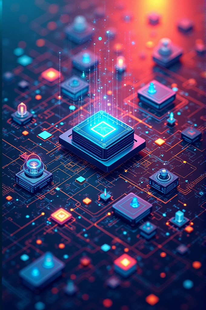 A vibrant, colorful image showcasing various STL components (e.g., vectors, maps, algorithms) interconnected like puzzle pieces.