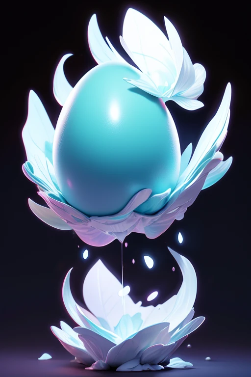 1 monster egg in mid-air. The image should be sharp and detailed, with beautiful colors. white background