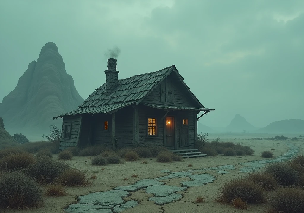 Shack in landed