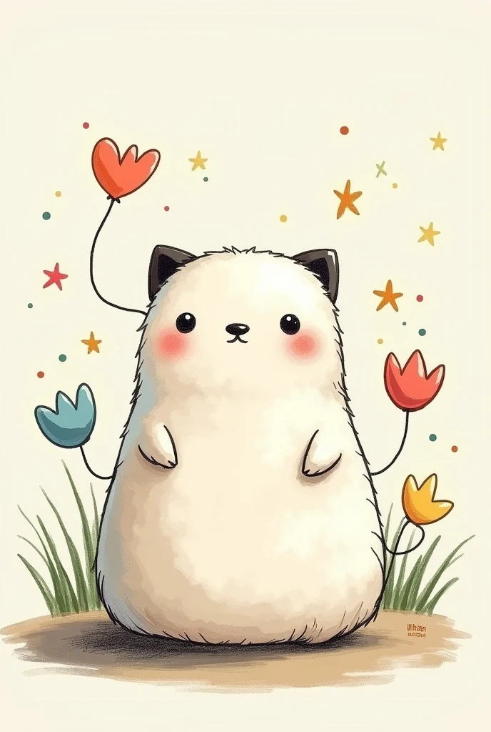 Easy to paint, drawing style