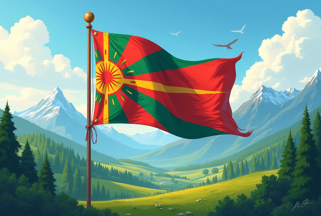 a fictional country, flag