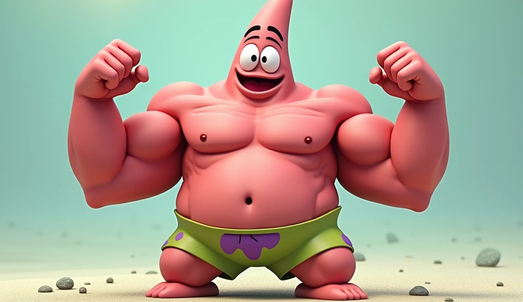 Patrick from Sponge Bob Strong Arm