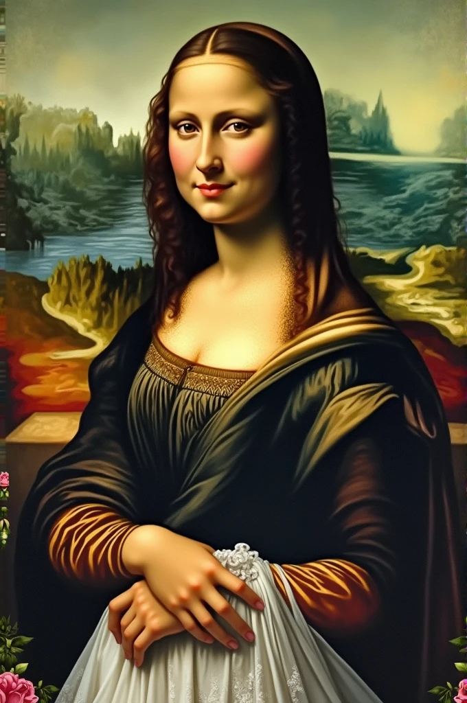 Mona Lisa as a bride 