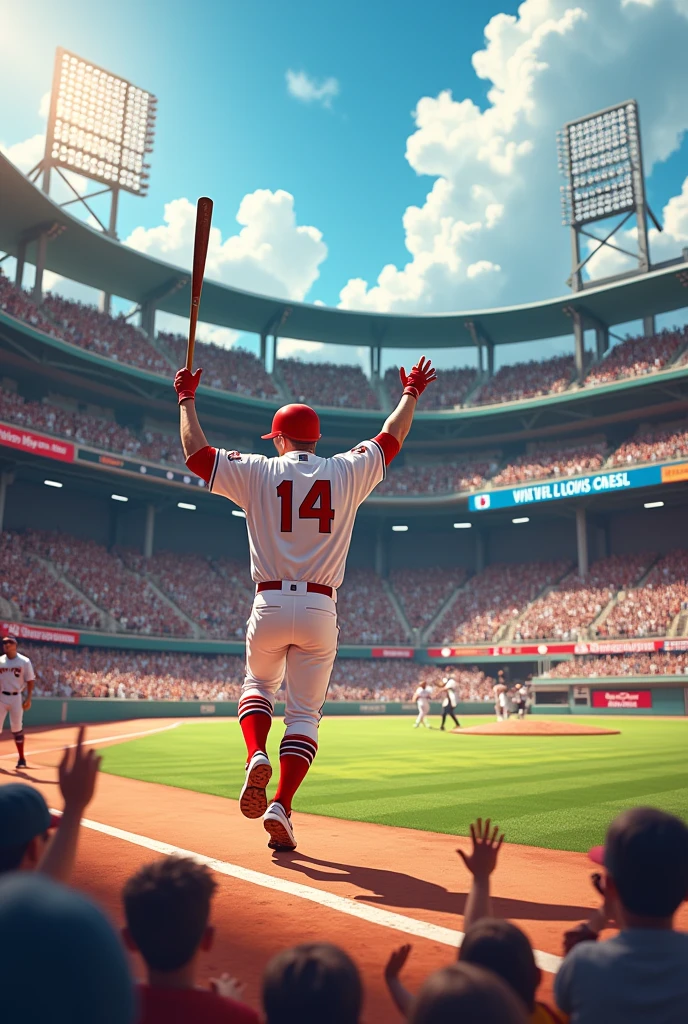 Happy scene、Delighted audience、Home Run