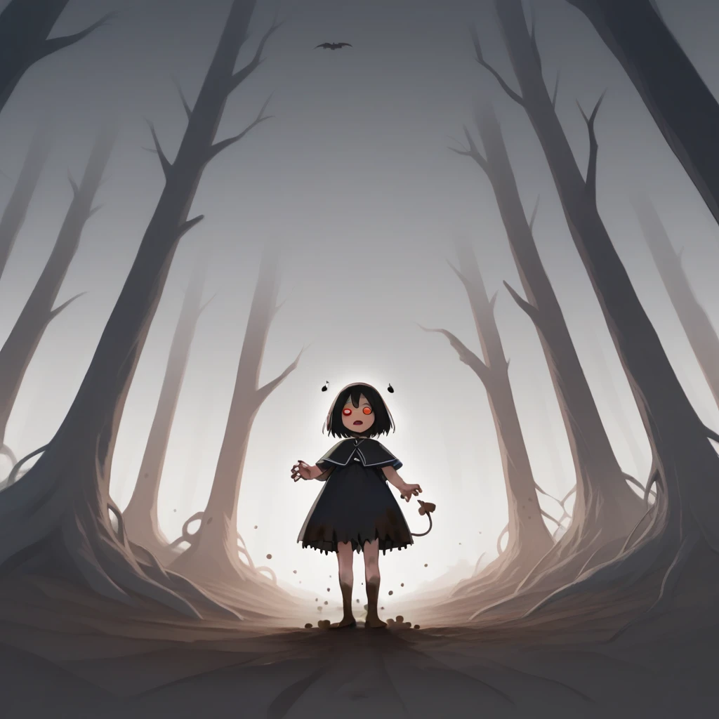 masterpiece, score_9, score_8_superior, score_7_superior, score_6_superior, Dark Horror Fantasy,Fairytale Dark, CG Digital Art, Dark swamp:1.3, (Mud Demon, Mud Lady:1.3, His whole body is made of mud:1.3, Body the color of mud:1.3, The area below the navel is fused with mud., へそsuperiorが人の形, 沼から見superiorげている)