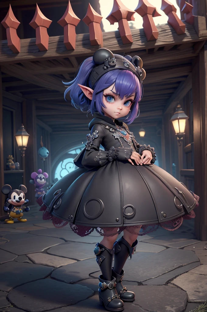 monstros estilos kingdom hearts, baseados em animais,3d style, shadown monster, demons, darkness monster, rayman legends, mickey mouse character style, girl and boy, beautiful girl,kingdom hearts, malhas leves e quentinhas, cores frias e alegres,malhas delicadas, vestido longo e com grandes fendas laterais e frontais,(ninfa),creatures