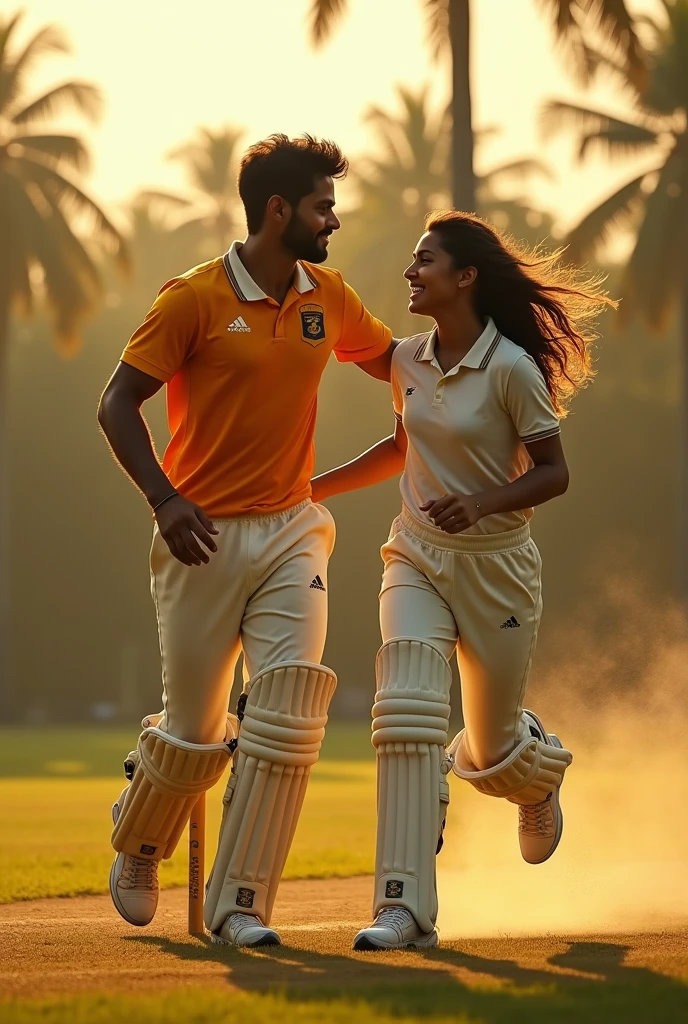 sri lankan crickte couple play cricket.boy name is matheesha and the girl name is hansika