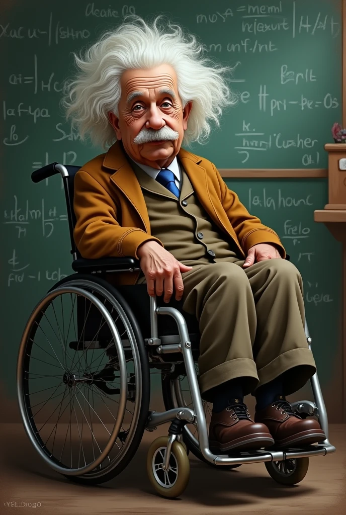 Make Einstein disable, blake, gay and vegetarian