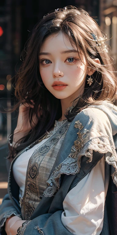 (masterpiece: 1.2, Portraiture, Highest quality), Realistic, (live-action, Intricate details, Depth of written boundary), Highest quality, masterpiece, Attention to detail, semi-Realistic, 1 person, shy, 21 years old, Short blonde, Left hairy eye, blue eyes, Cape, Slim figure、Small breasts, Prince costume.