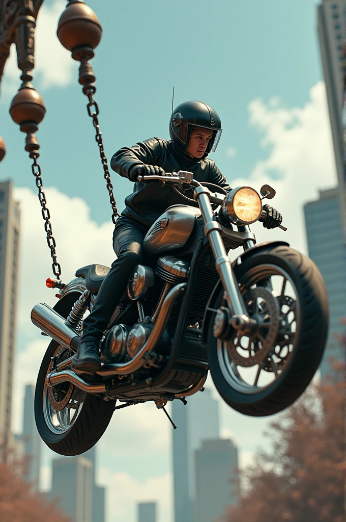 of the motorcycle swing