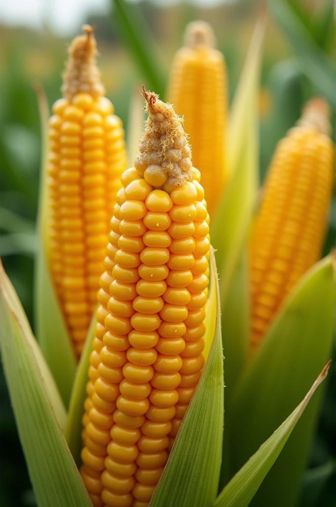 White juicy corn