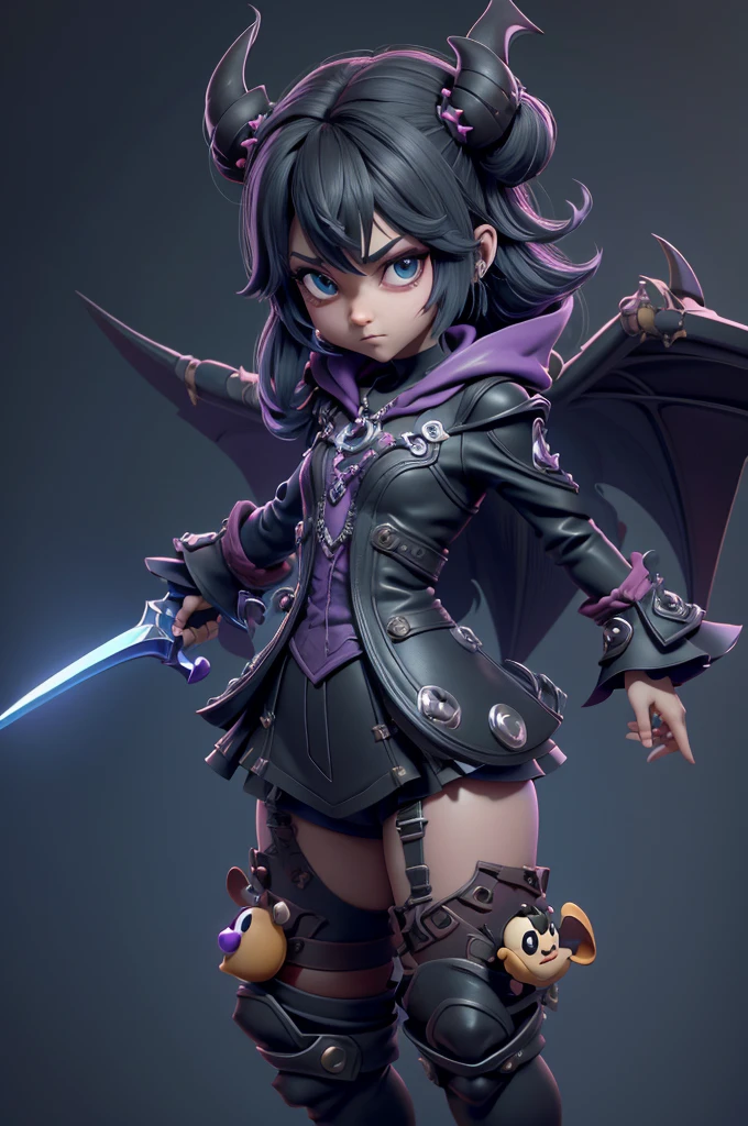 monstros estilos kingdom hearts, baseados em animais,3d style, shadown monster, demons, darkness monster, rayman legends, mickey mouse character style, girl and body, kingdom hearts, malhas leves e quentinhas, cores frias e alegres, portando espada magica, dark mouse in around, (raytrace), peitões