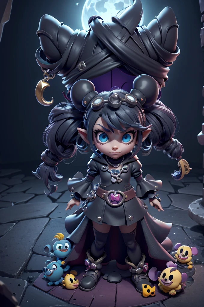 monstros estilos kingdom hearts, baseados em animais,3d style, shadown monster, demons, darkness monster, rayman legends, mickey mouse character style, girl and body, kingdom hearts, malhas leves e quentinhas, cores frias e alegres, portando espada magica, dark mouse in around, (raytrace), peitões