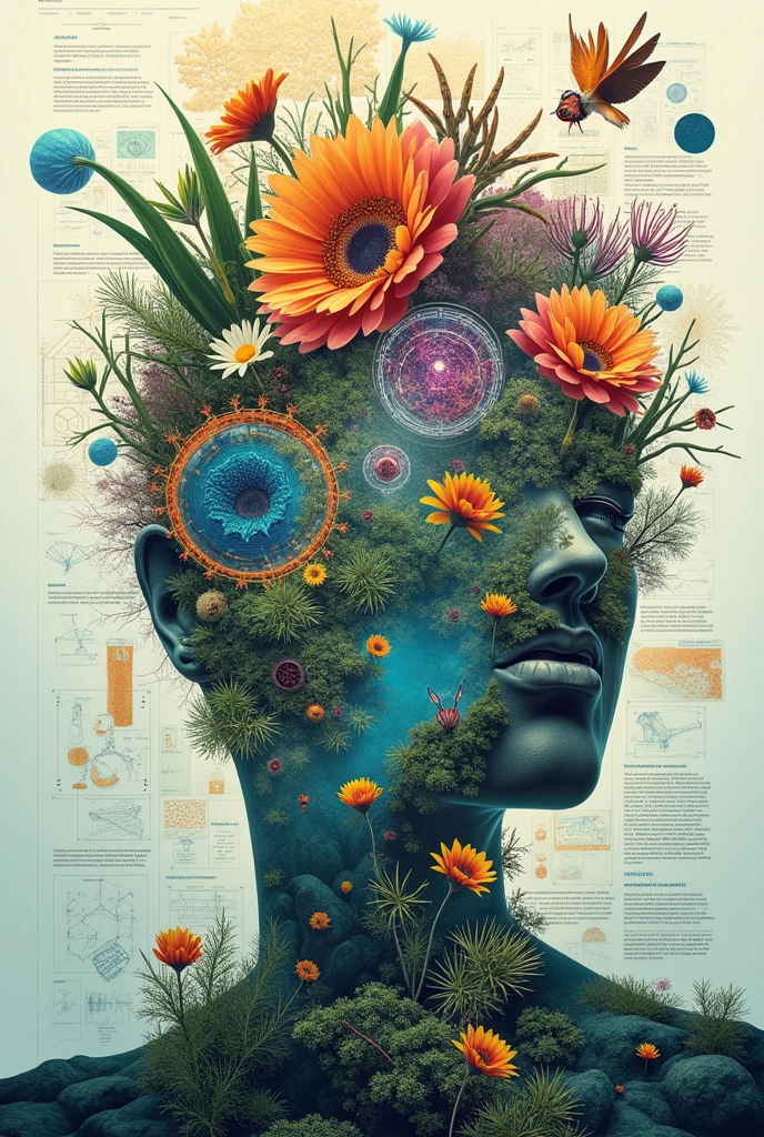 Make a image for front page of biology