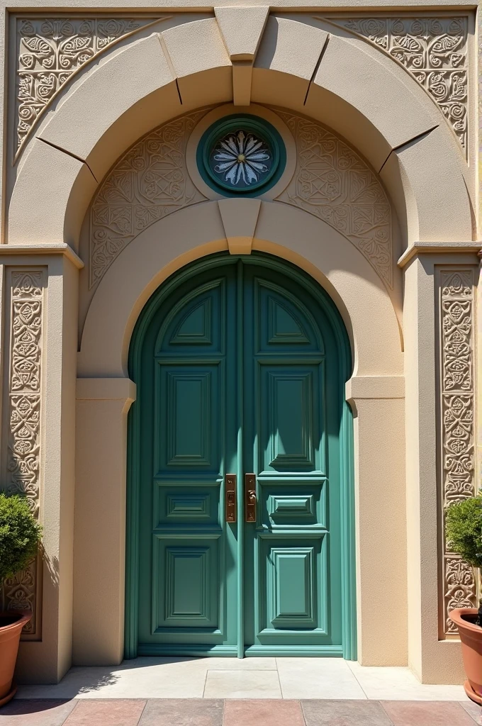 Create an image of islamic school with door and name of madarasa 
The name of school is DARUL ULOOM FAIZAN E SARKAR E KALAN 
AND remember the name of school must written on it