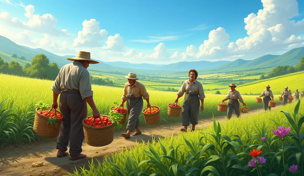 harvesting crops