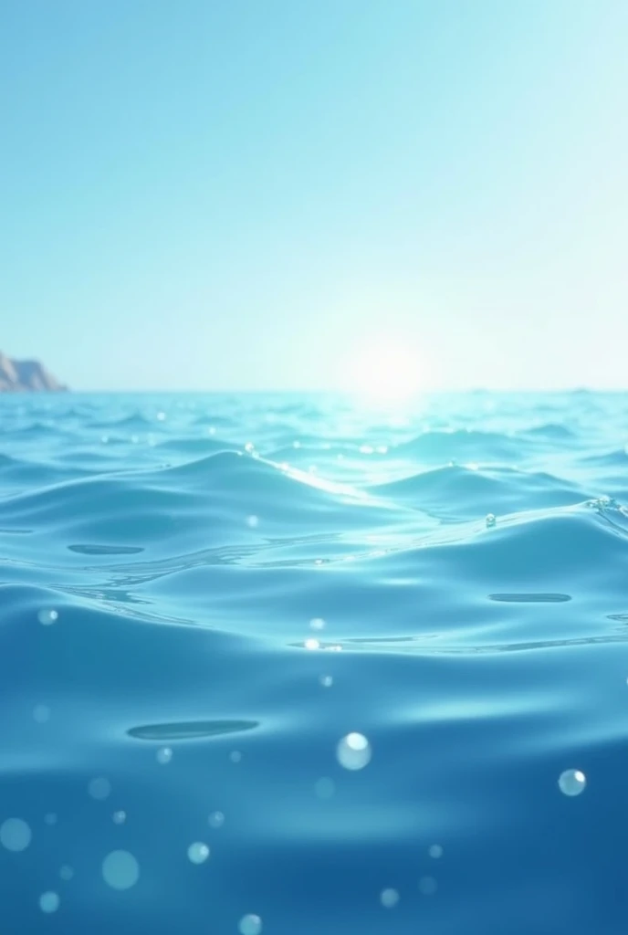 sea water with light waves animated gif