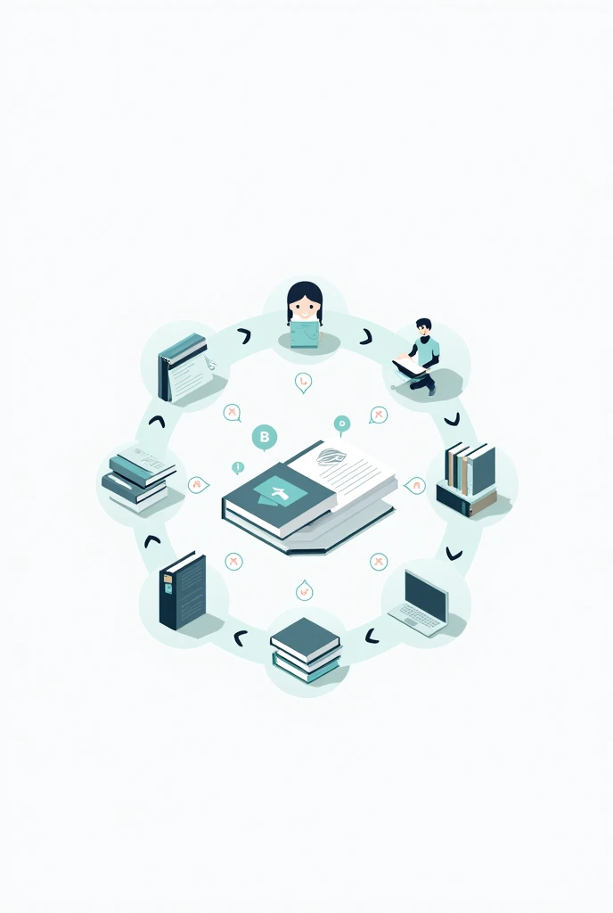 A book management system making a cyclical process