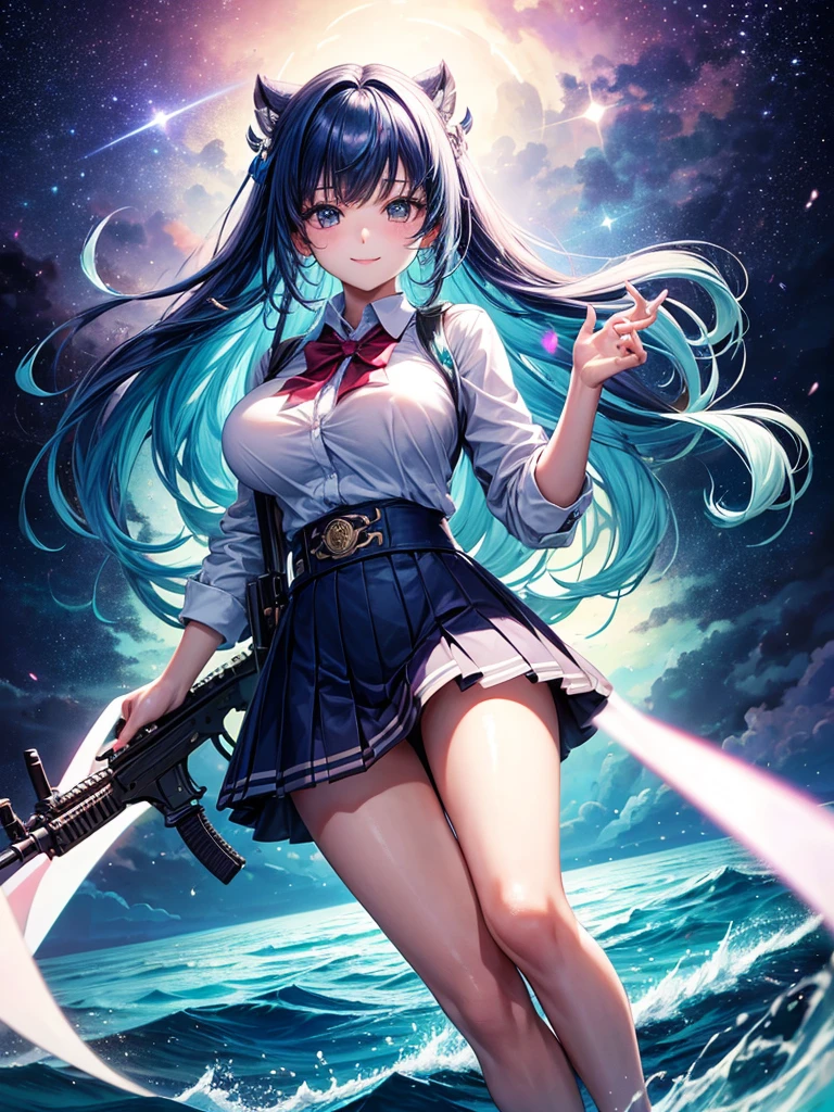  girls，smile，beautiful女の子，Beautiful girl from another world，Girl holding an assault rifle，The best quality to get you horny，Psychic，Wizard，battle，Multi-colored hair，Perfect Girl，Super cute girl，Ocean，Starry sky background，Cute uniform，Uniform of the Future，Wearing a cardigan，Long Hair、Sparkling eyes，She has her bangs down，Colorful，Ultra HD，Young girl，sex，Naughty，Full body image，Big Breasts，Beautiful Girl&#39;s Paradise，Fashion Girl，Naughty，Beautiful Girl Country，High-dimensional beautiful girl，A beautiful girl who transcends everything，So beautiful，Absurd，beautiful，