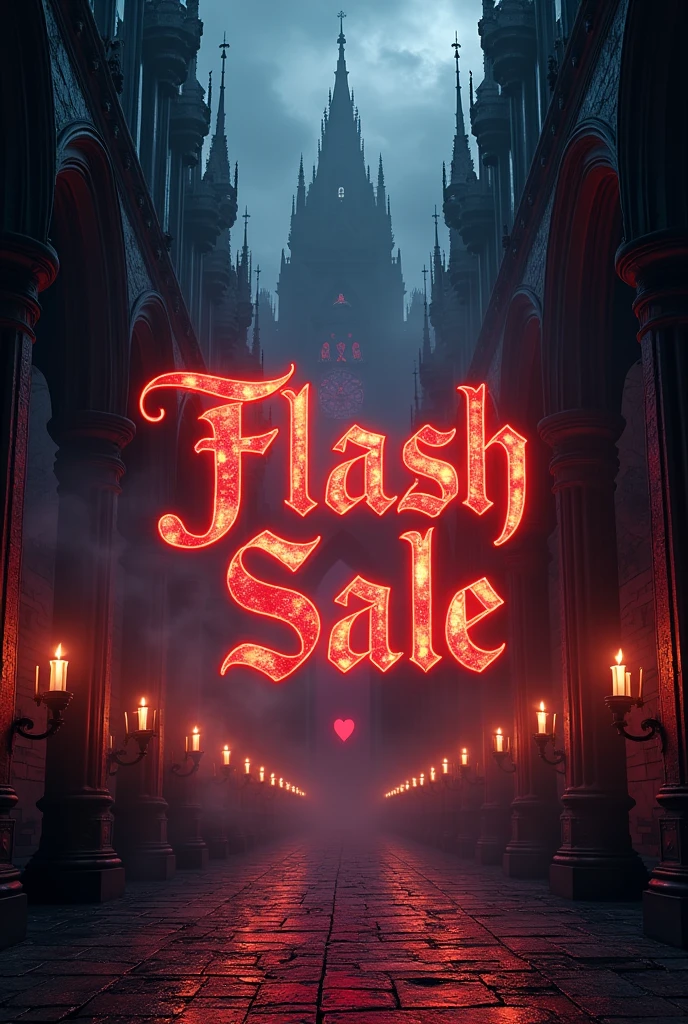 Create a flash sale background 1080px x 1920px in Gothic Style