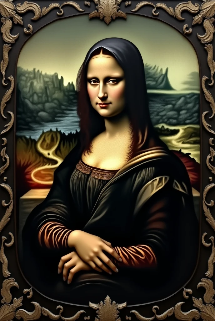 Make a Mona Lisa in the Gothic style.