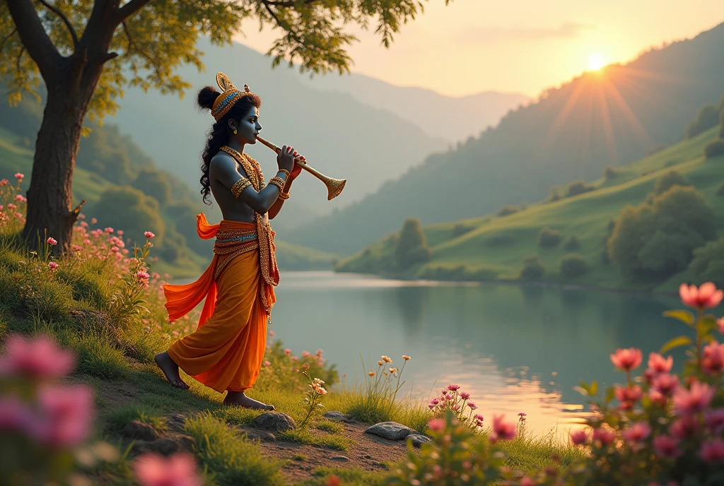 Lord Krishna musical moment