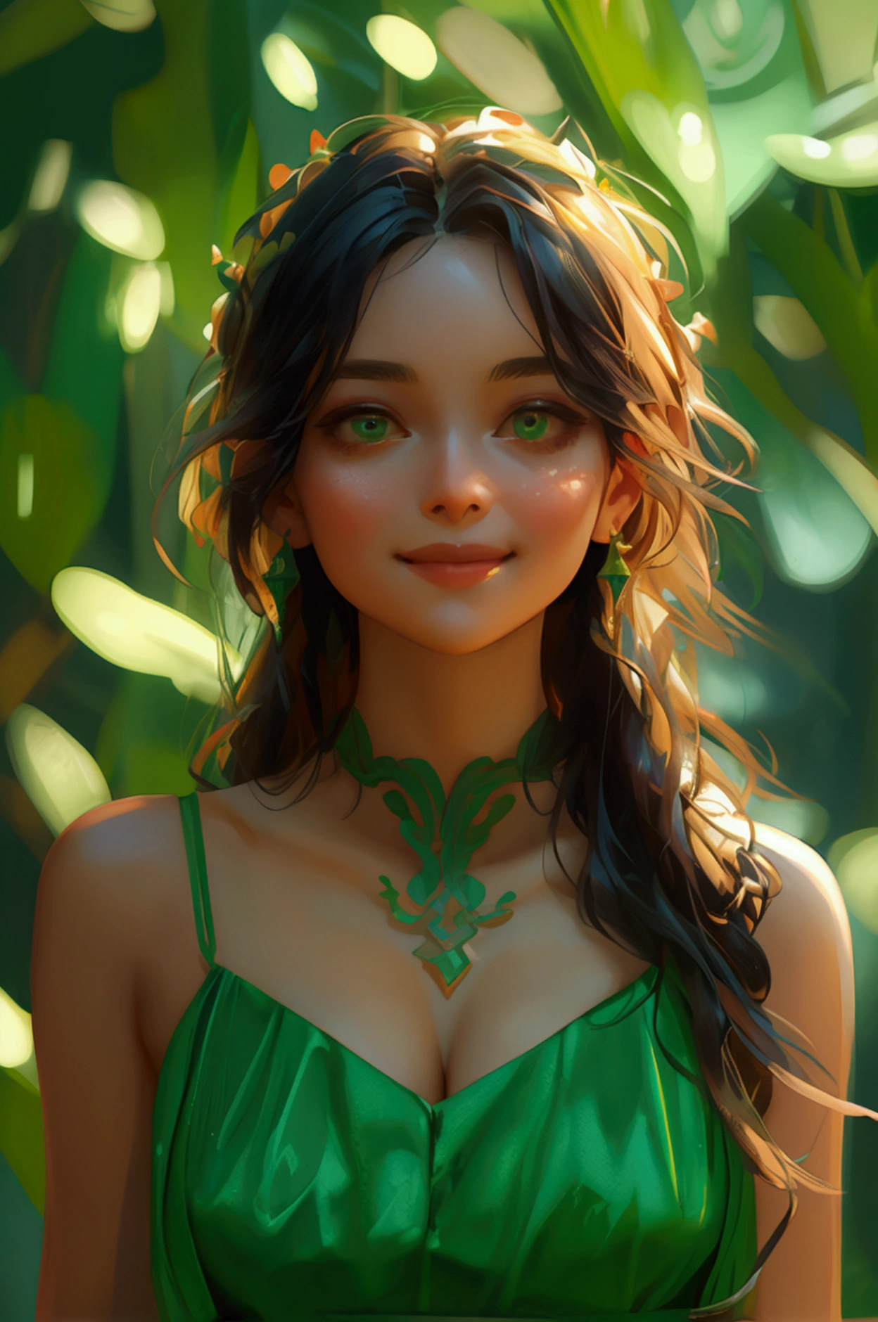 people buy crypto in low, holding then sell on high rate, happy face girls, proudly girl, wearing green dress, full character,