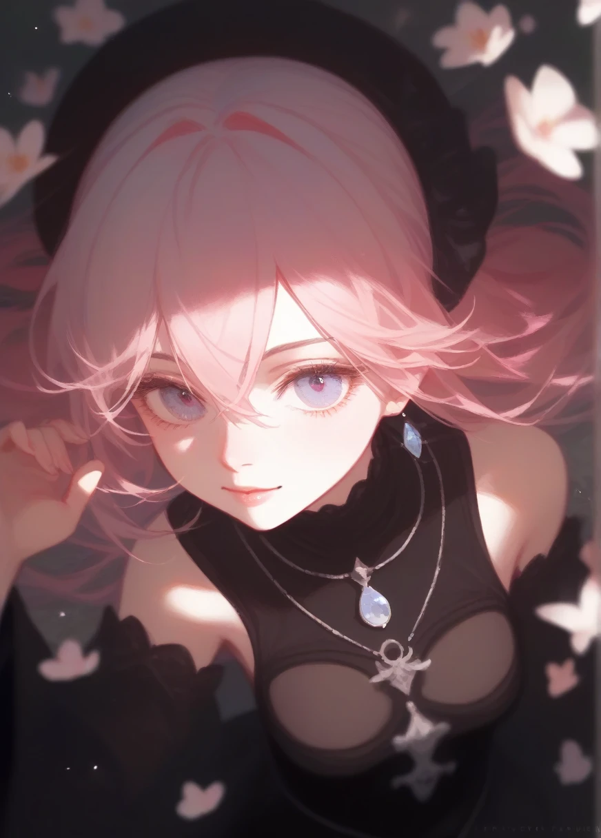 (to check_9,to check_8_High above,to check_7_High above),1 girl, black gown