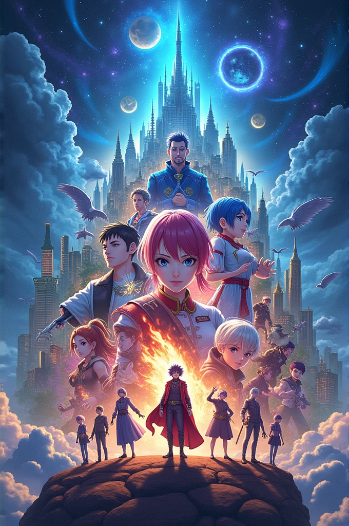Give a anime world banner and there wad writed anime world
