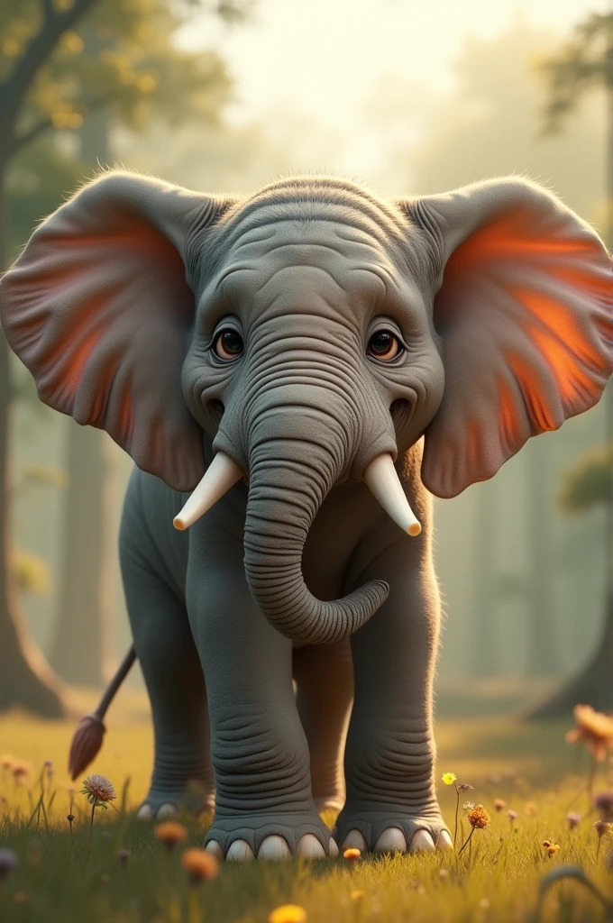 The elephant said kindly: