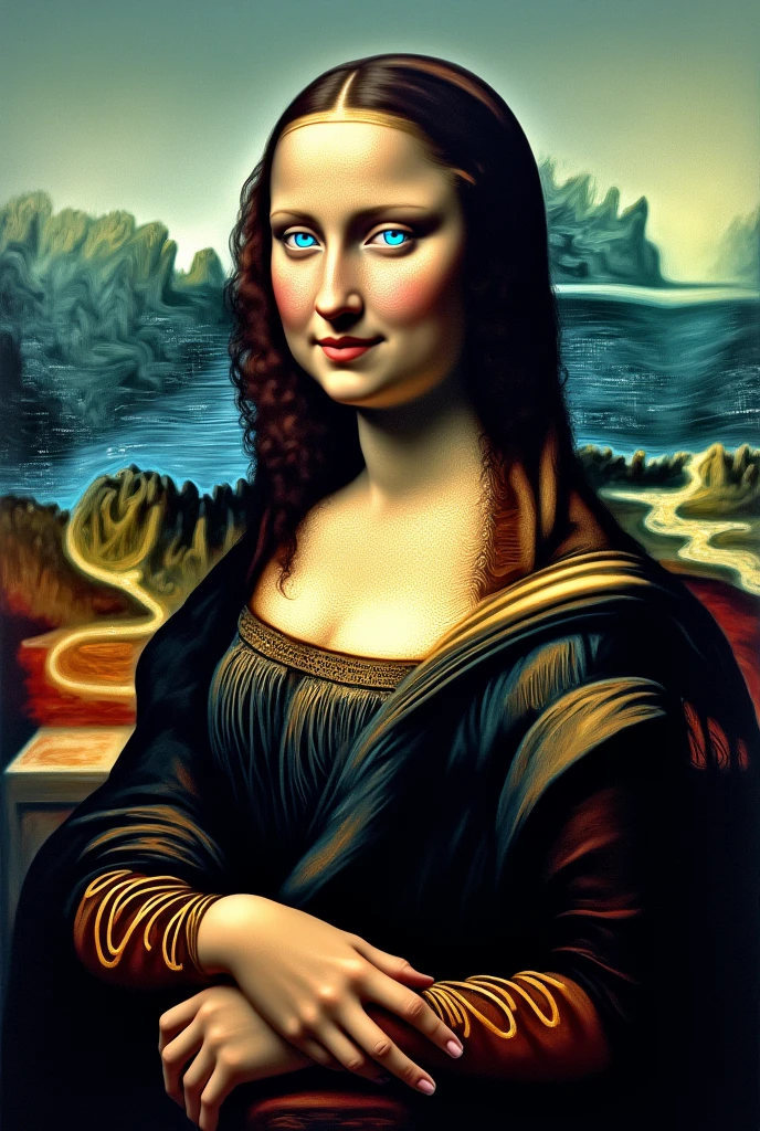 Futuristic Mona Lisa work
