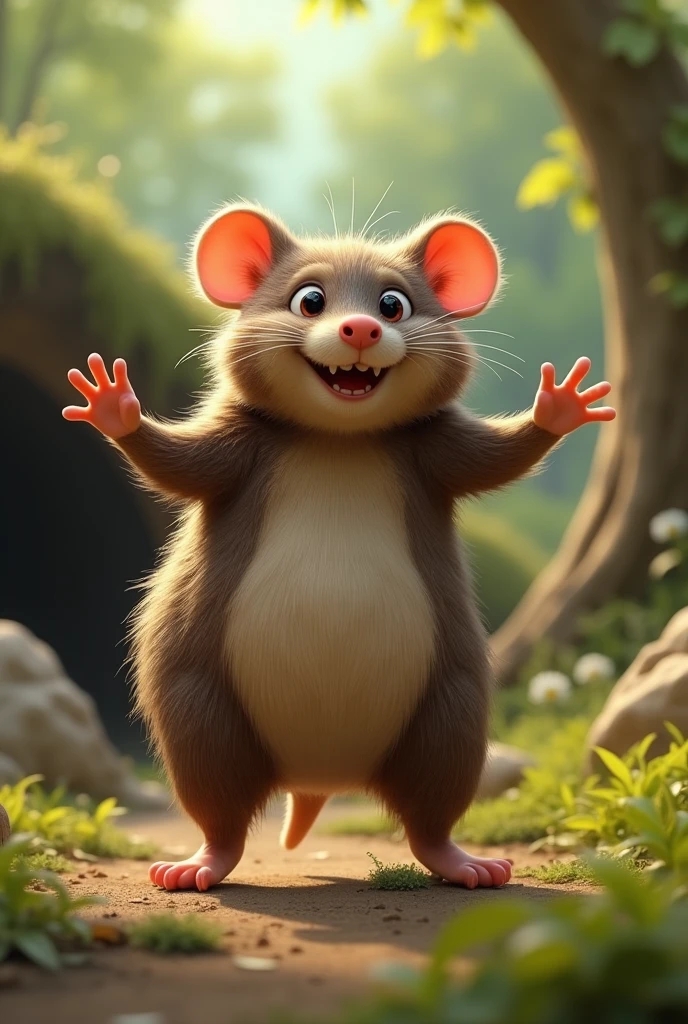 Dancing mole
