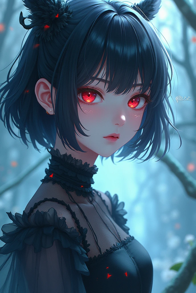 A cool and beautiful anime character